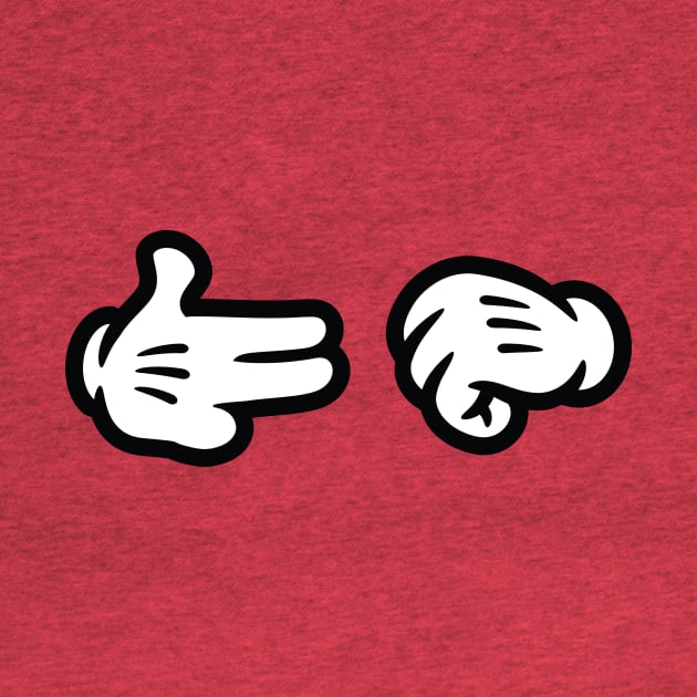 Run the Jewels Cartoon Hands Logo by Pufahl